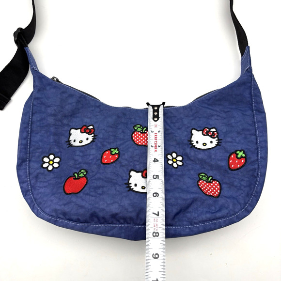 2023 Limited Edition Baggu x Hello Kitty Fruits & Flowers Crescent Crossbody Bag - Picture 15 of 16